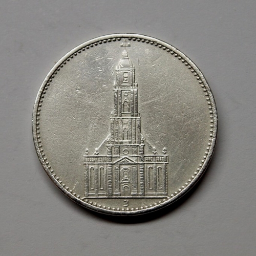 Deutsches Reich 1934 J 5 Reichsmark Garnisonskirche ss-vz
