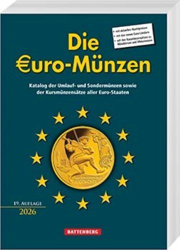 Die Euro Münzen -Battenberg Verlag 19. Auflage 2026 Neu