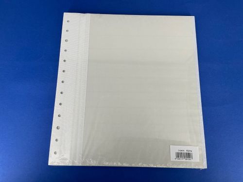 Leuchtturm Alpha Tafeln weiß, 9 Streifen ungeteilt (5er Pack) 319474 Neu