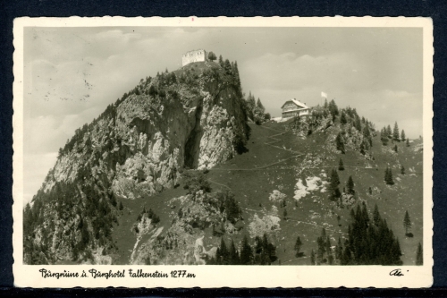 AK Pfronten, Allgäu 1939 Burgruine und Burghotel Falkenstein