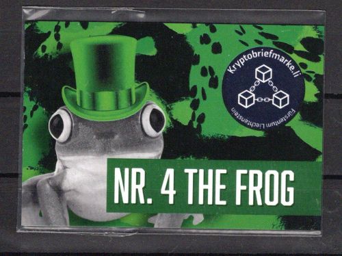 Liechtenstein MiNr. NR. 4 The Frog postfrisch Blockchain Technologie