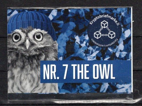 Liechtenstein MiNr. NR. 7 The Owl postfrisch Blockchain Technologie