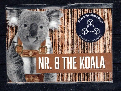 Liechtenstein MiNr. NR. 8 The Koala postfrisch Blockchain Technologie