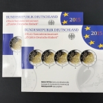 Bund 2015 2 Euro Gedenkmünzenset "25 Jahre Deutsche Einheit" spiegelglanz