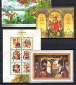 Ukraine MiNr. Blöcke 39-42 komplett aus Jahrgang 2004 und 3 ZD-KB postfrisch
