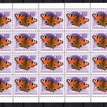 Liechtenstein Kleinbogen MiNr. 2035 2036 postfrisch Vögel Schmetterlinge
