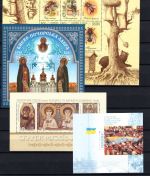Ukraine 2001 MiNr. Blöcke 29-34 komplett und Kleinbogen 444-445 postfrisch