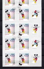 Schweiz Folienblatt MiNr. 2887-2888 gestempelt Walt Disney 100 Jahre