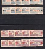 DDR Dienstmarken ZKD MiNr. B III-X komplett: alle 80 Streifen postfrisch
