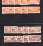 DDR Dienstmarken ZKD MiNr. B III-X komplett: alle 80 Streifen postfrisch