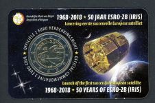Belgien 2018 2 Euro Coincard 50 Jahre ESRO-2B ST