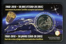 Belgien 2018 2 Euro Coincard 50 Jahre ESRO-2B ST