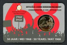 Belgien 2018 2 Euro Coincard Studentenrevolte 1968 unzirkuliert