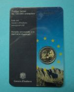 Andorra 2014 Coincard 2 € Gedenkmünze Beitritt Europarat BU
