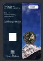 Andorra 2017 Coincard 2 Euro Gedenkmünze "Pyrenäen" BU