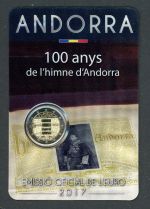 Andorra 2017 Coincard 2 Euro Gedenkmünze "Nationalhymne" BU