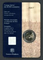 Andorra 2019 Coincard 2 Euro Gedenkmünze "600 Jahre Landrat" BU