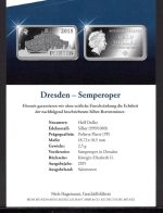 Solomonen 2015 Silberbarrenmünze "Semperoper" 1/2 Dollar PP