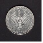 Bund 1964 5 DM Johann G. Fichte, Originalmünze