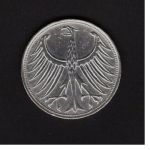 Bund 1958 J 5 DM Silberadler