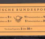 Bund Markenheftchen MiNr. MH 2 d postfrisch komplett