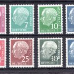 Bund MiNr. 179-260 y postfrisch Heuss lumogen, geprüft Schlegel