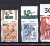 Berlin MiNr. 64-67 Oberrand postfrisch * im Oberrand, geprüft Schlegel