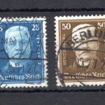 Weimarer Republik MiNr. 405-406 gestempelt geprüft Schlegel