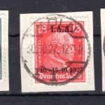 Weimarer Republik MiNr. 407-409 Briefstück geprüft Schlegel