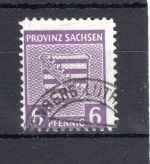 SBZ Provinz Sachsen MiNr. 69 A X a gestempelt Kurzbefund Schulz