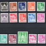 Bi-Zone Bautenserie MiNr. 73-100 wg und eg komplett mit Type I+II postfrisch