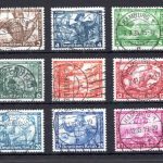 Deutsches Reich MiNr. 499-507 A Vollstempel Deutsche Nothilfe, geprüft