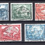 Deutsches Reich MiNr. 500-505 B gestempelt Deutsche Nothilfe, geprüft