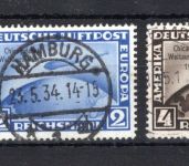 Deutsches Reich MiNr. 496-498 gestempelt Chicagofahrt, geprüft Peschl