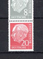 Bund Zusammendruck MiNr. S 49 Y II postfrisch geprüft Schlegel
