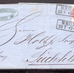 Preussen MiNr. 16 Einzelfrankatur Stempel Neuss