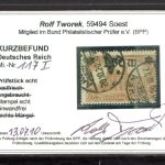 Weimarer Republik Infla MiNr. 117 AF I gestempelt Kurzbefund Tworek
