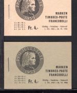 Schweiz Pro Juventute 1953 MiNr. MH 38 a + b postfrisch komplett