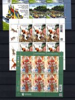 Ukraine MiNr. 2138ff Lot mit 12 Kleinbögen aus 2024, alle postfrisch