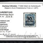 Weimar Infla MiNr. 335 B gestempelt Kurzbefund Winkler