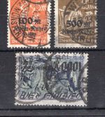 Weimar Infla MiNr. 258-260 gestempelt 260 Kurzbefund Dr. Oechsner