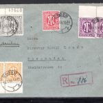 Bizone MiNr. 11 Az u.a. Mischfrankatur waag. Paare, Kurzbefund Wehner