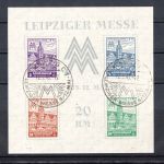 SBZ West-Sachsen MiNr. Block 5 X a Sonderstempel geprüft Dr. Jasch