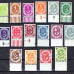 Bund Posthornsatz MiNr. 123-138 Unterrand postfrisch Fotoattest Schlegel