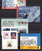 Schweiz Jahrgang 2022 gestempelt Bl.83-92 fehlen