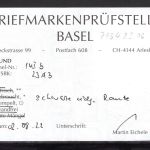 Schweiz MiNr. 14 I gestempelt Befund Briefmarkenprüfstelle Basel