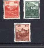 Liechtenstein MiNr. 119-121 postfrisch Attest Bruno Rupp