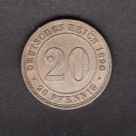 Deutschland Kaiserreich 1890 A 20 Pfennig