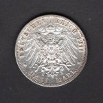 Württemberg 1911 3 Mark Wilhelm