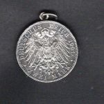 Preussen 1901 A 2 Mark Wilhelm II. + Friedrich I. als Anhänger